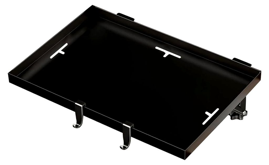 Bettablage | 12,6 Zoll Klapptisch für Etagenbetten | Klappbares Metalltablett mit Clip für Smartphone und Brille | Platzsparend für Schlafzimmer...