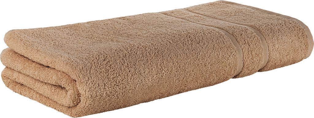 Premium Frottee Saunatuch 80x200 cm in hellbraun von Produktbild 