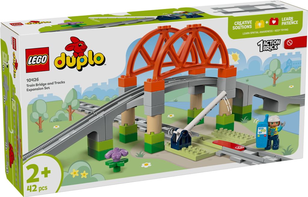 LEGO DUPLO TOWN 10426 Bridge and railway tracks - expansion Immagine del prodotto 