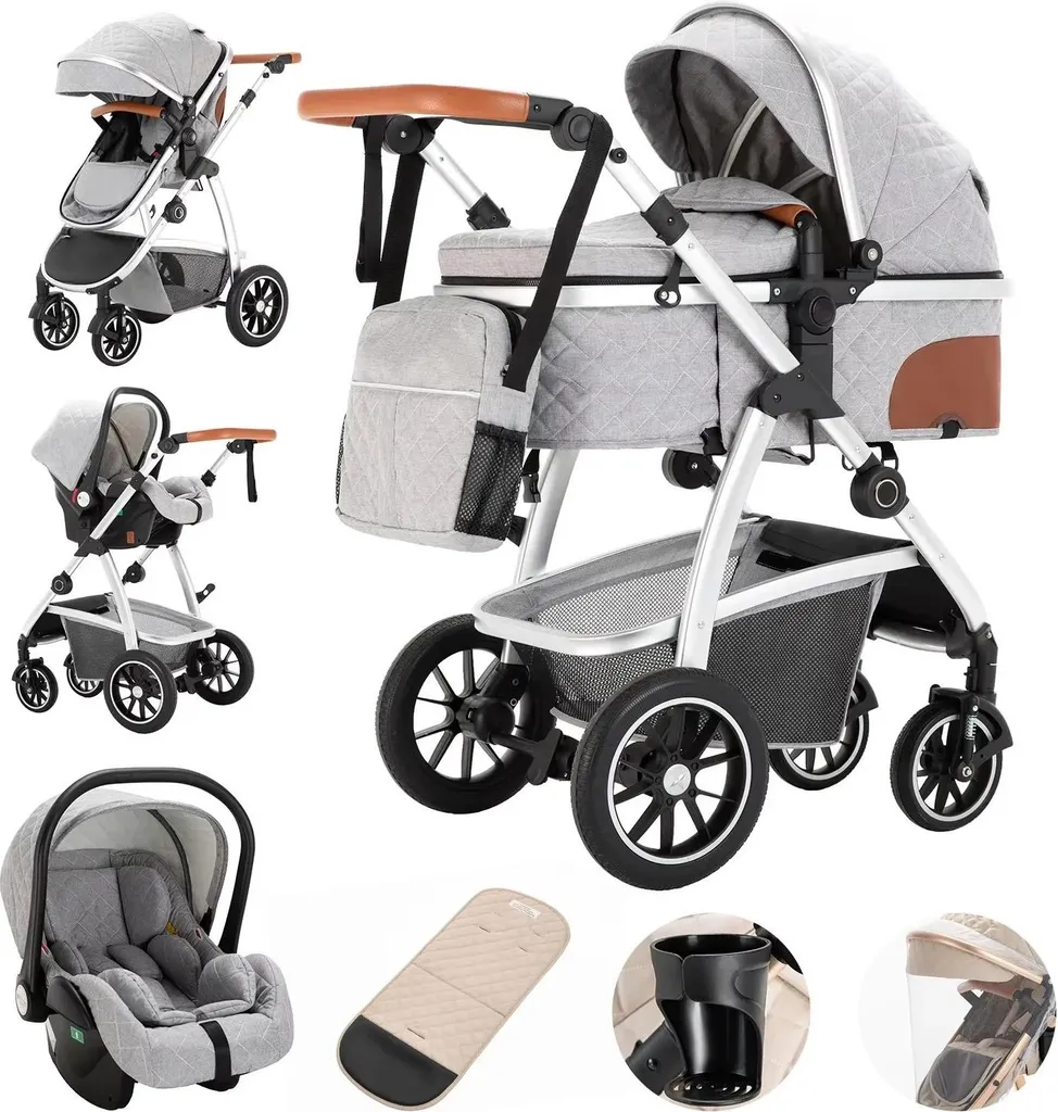 Poussette canne évolutive SK20 multifonction pour sorties en ville