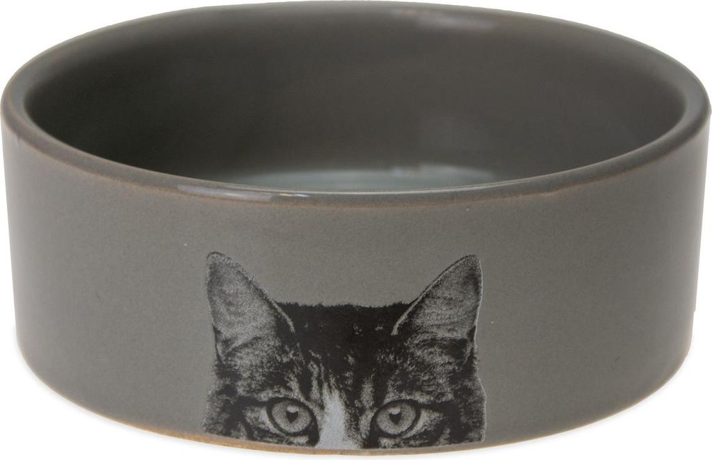 Karlie Katzennapf I - Katzennäpfe - Keramik - Grau - 250 ml - 11,5x4x4 cm
