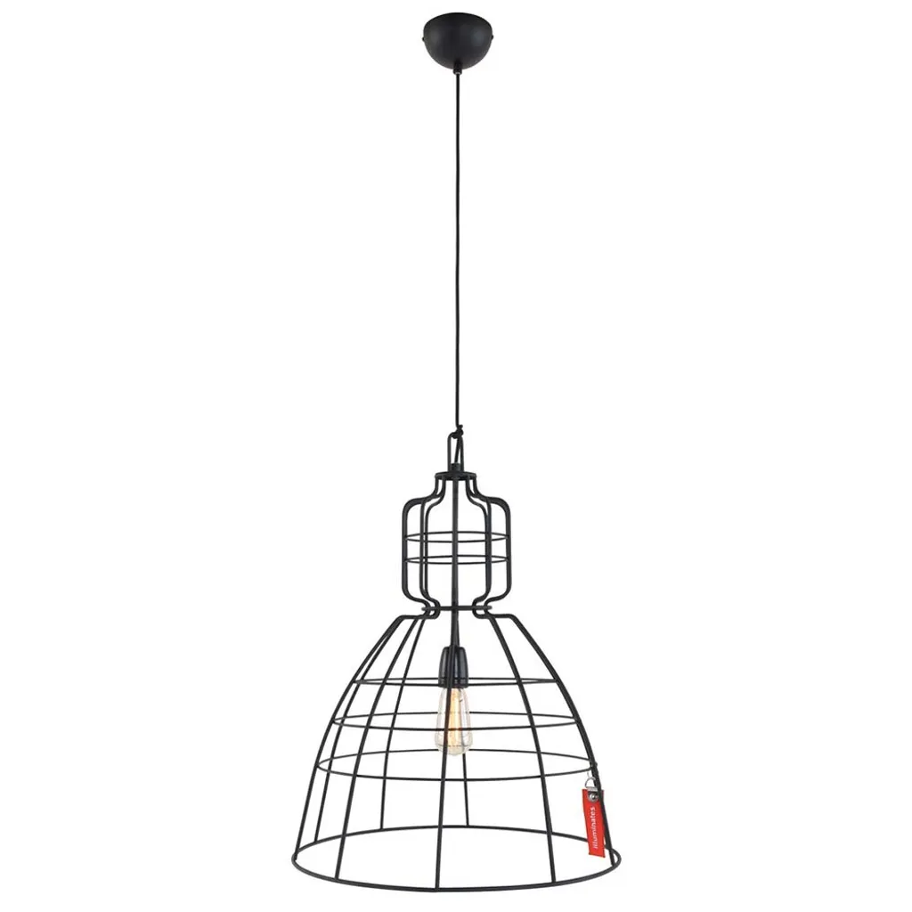 Anne Lighting - lampada a sospensione - MarkIII - nero - metallo - Ø 48cm - E27 - 7872ZW