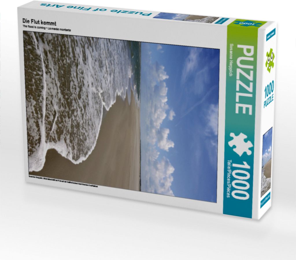 CALVENDO Puzzle Die Flut kommt | 1000 Teile Lege-Größe 64x48cm Foto-Puzzle für glückliche Stunden