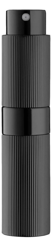 8 ml leere, nachfüllbare Sprühflasche mit feinem Streifenmuster, Parfümzerstäuber, Nachfüll-Parfümflasche, Reisezerstäuber, Schwarz