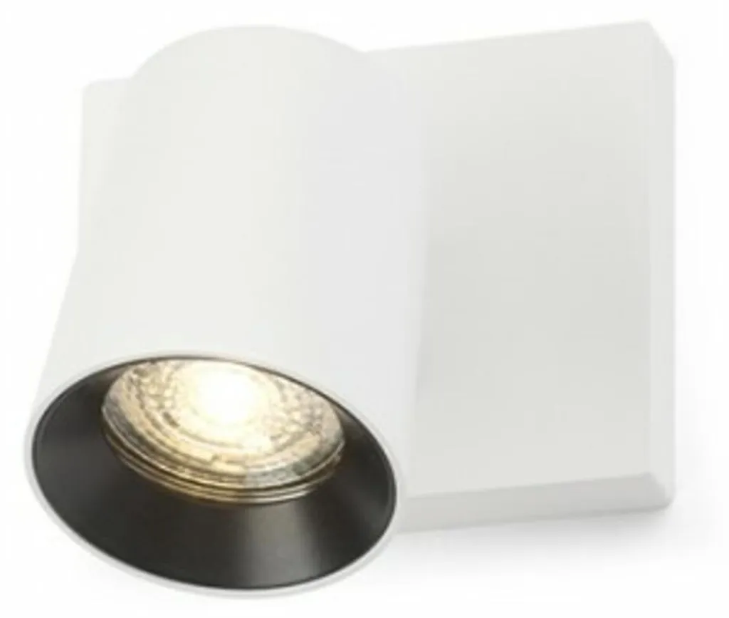 Spot de plafond cylindrique en saillie KENNY I blanc noir GU10 230V