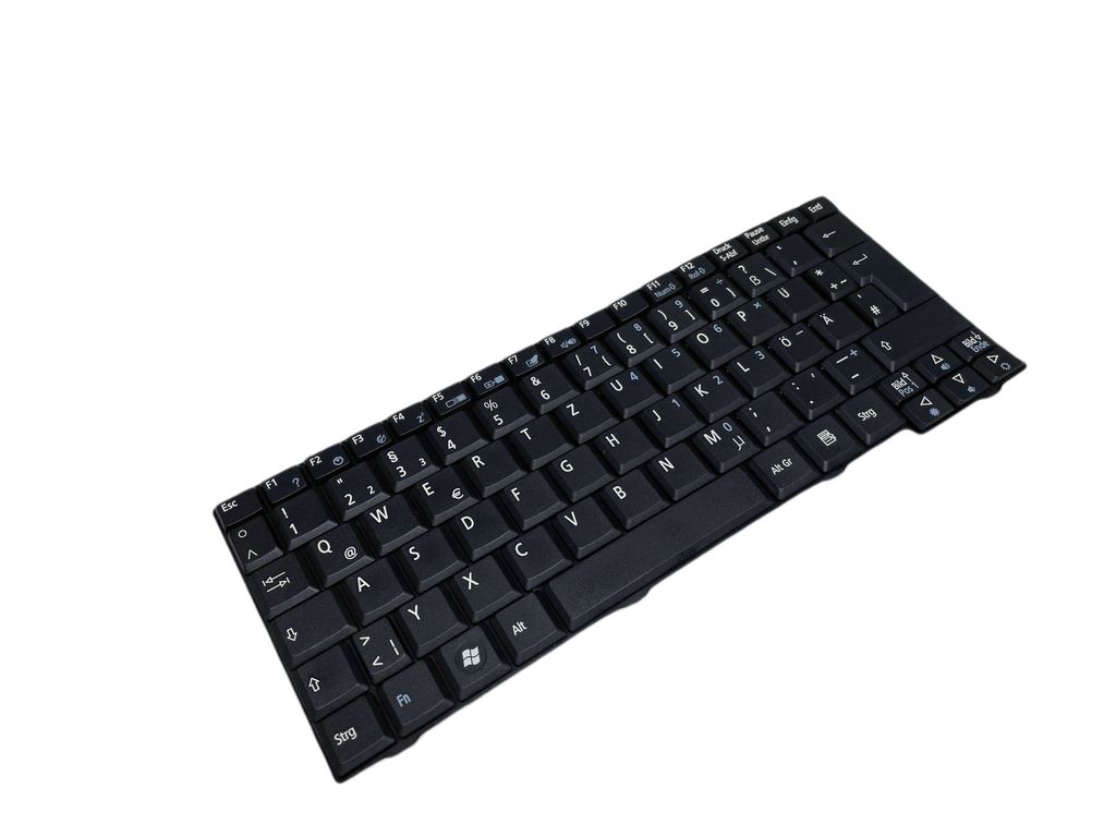Power4Laptops Ersatz-Tastatur Für Acer Aspire One D150 – Deutsche Tastaturbelegung, Schwarz, Einfach Montierbar