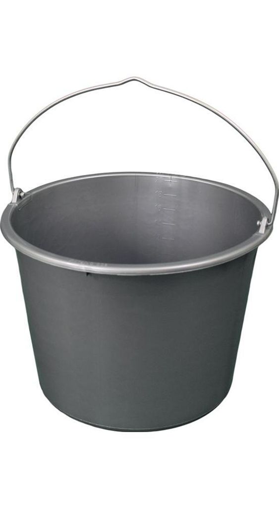 Baueimer GRIPLINE D 20l grau Ku.