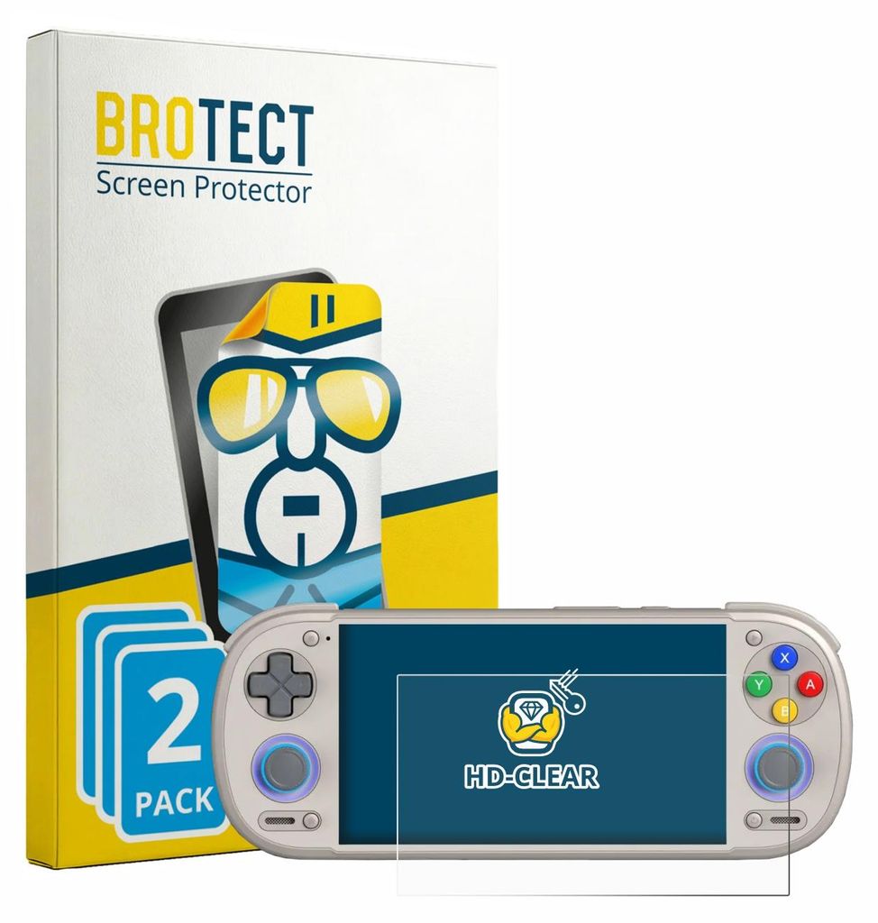 2x Für Retroid Pocket 6 Schutzfolie BROTECT Displayschutz Produktbild 