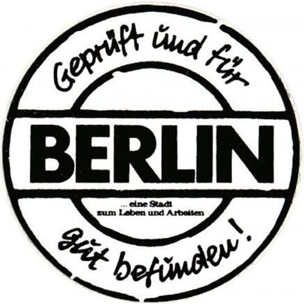 PVC Aufkleber - Berlin - und für .... - 301534 - Gr. ca. 5 cm