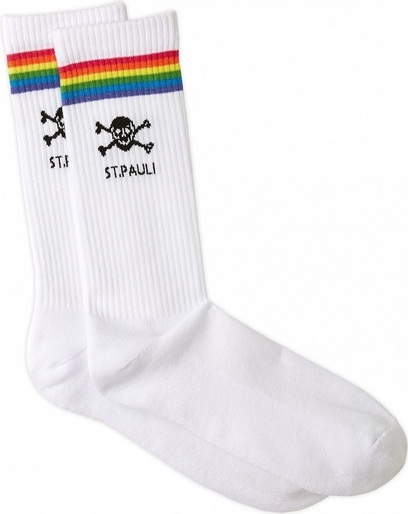 St. Pauli - Totenkopf Regenbogen, Tennissocken Produktbild 
