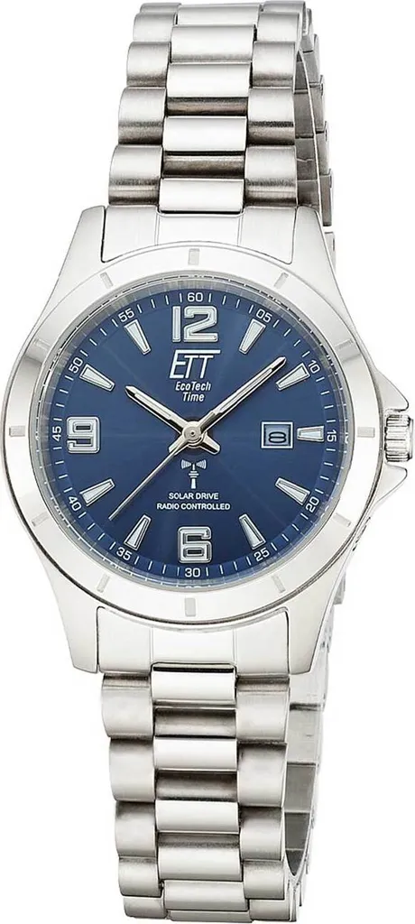 ETT ELS-11675-32M Orologio solare radiocontrollato da donna Gobi Lady acciaio/blu