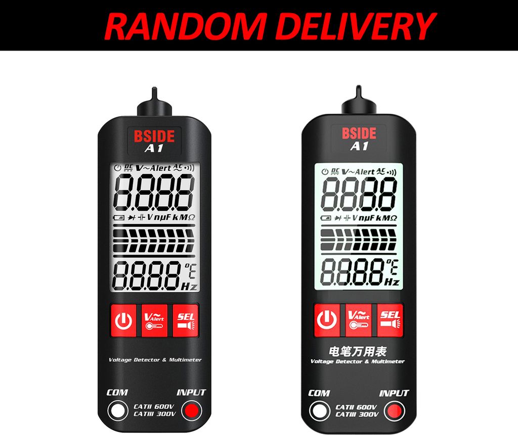 BSIDE A1 Mini multimetr LCD Digitální tester Detektor Obrázek produktu 