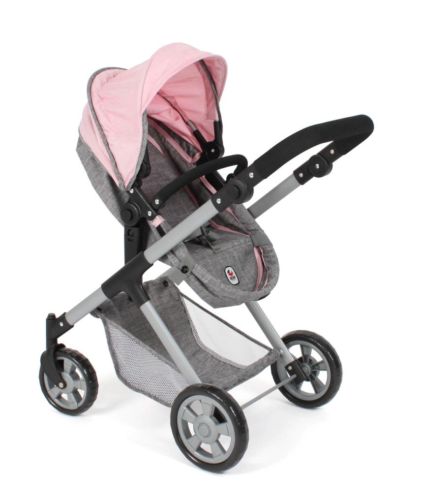 BAYER CHIC 2000 Puppenwagen Kombi MILA 567-15 in Melange