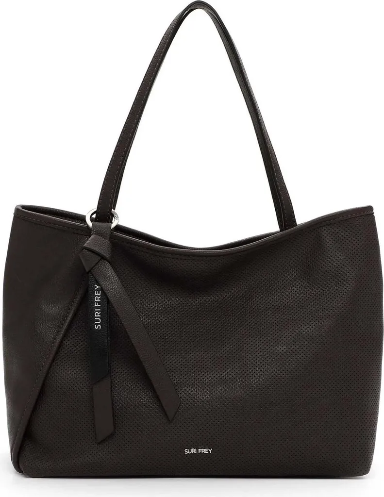Grand sac à épaule type shopper marron foncé - SURI FREY SFY Macy