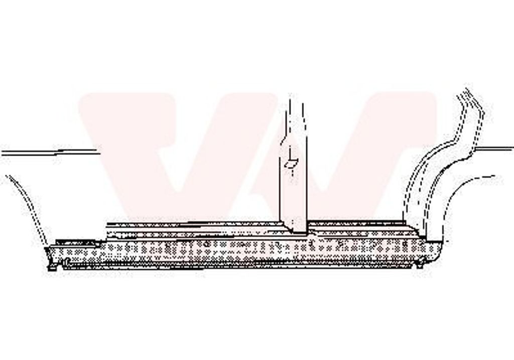 VAN WEZEL 3003.02 Schweller Reparaturblech Einstiegblech Rechts Außen passend für MERCEDES-BENZ /8 (W115) Limousine /8 (W114) Limousine