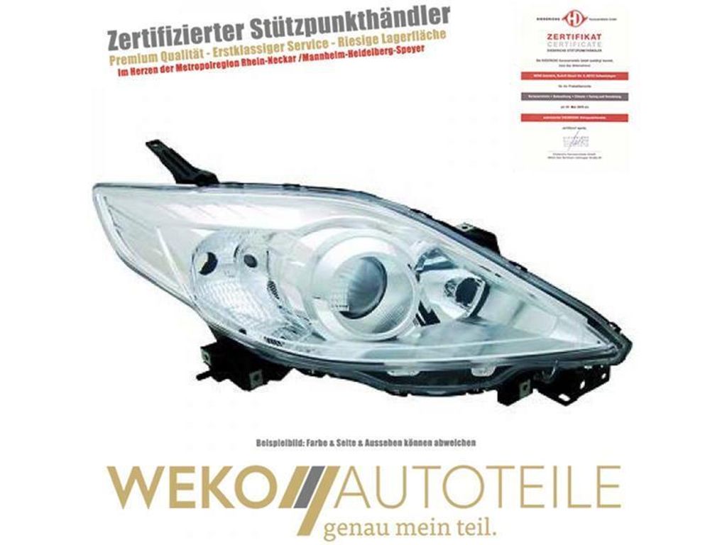 Diederichs Scheinwerfer li. Mazda 5, 08->> H7/HB3 Chrom