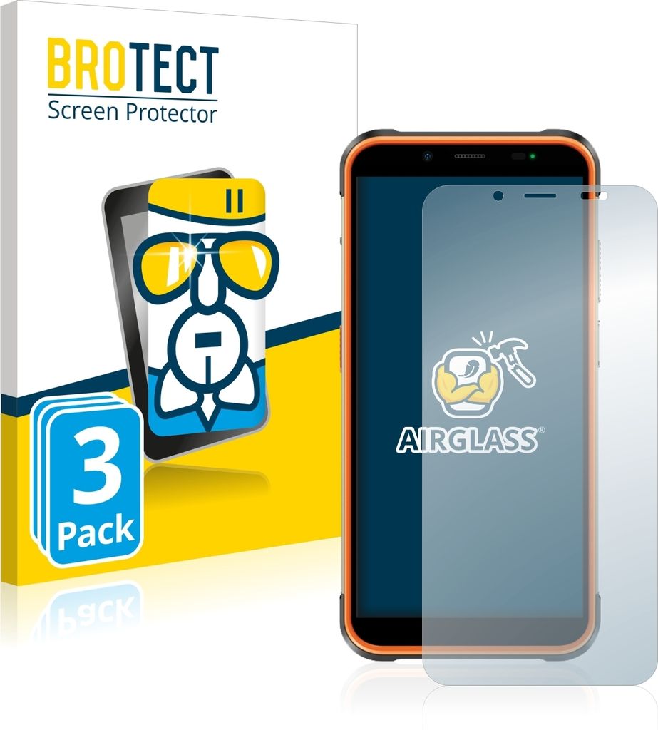 3x BROTECT Schutzglas für Ulefone Power Armor 16 Pro Schutzfolie Panzer Folie Glas Display Schutz klar