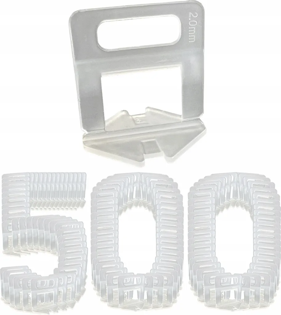 Sistema Livellamento Piastrelle Luxury 2mm - 500 Clip Posa Eccellente