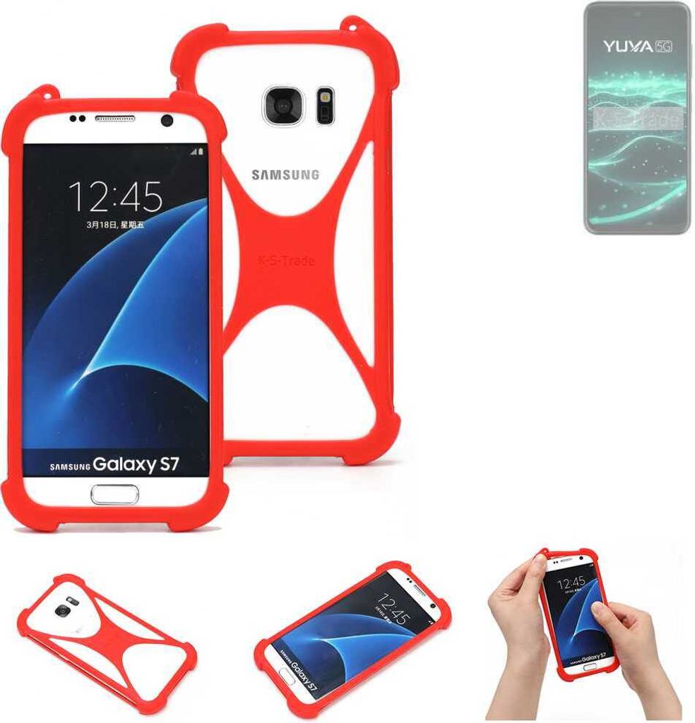 K-S-Trade Handy-Hülle kompatibel mit Lava Yuva 5G Schutz-Hülle Bumper Silikon Schutz Hülle Cover Case Silikoncase Silikonbumper TPU Softcase