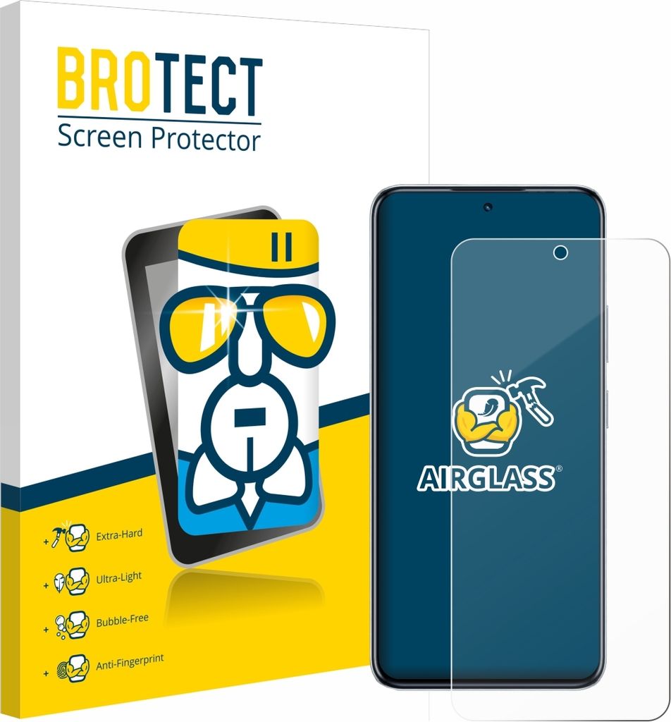 BROTECT Schutzglas für Infinix Hot 50 Pro Schutzfolie Panzer Folie Glas Display Schutz klar