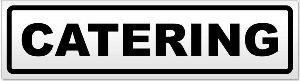 Kiwistar - Autoaufkleber - Schwarz - 20 x 5,3 cm - Catering - Hinweis Aufkleber Sticker für Auto, Kfz, Fahrrad, PKW, LKW