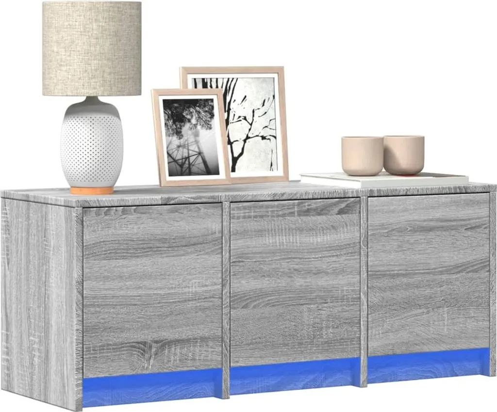 Maison Exclusive - Mobile TV LED grigio Sonoma 97x34x40 cm Materiale ligneo