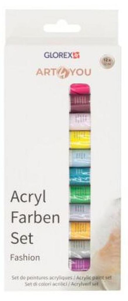 Acrylfarben-Set Fashion 12 Stück, je 12ml