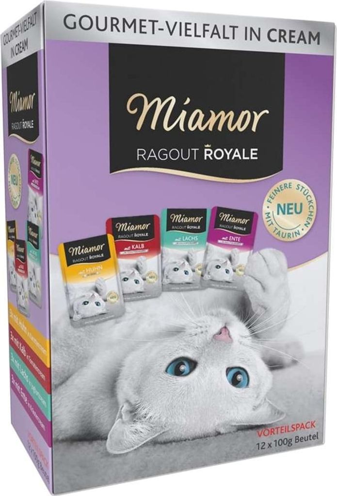 Miamor Ragout Royale in Cream Multibox Adult - 4 Sorten in Produktbild 