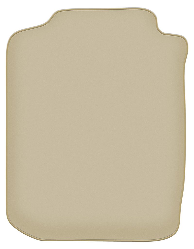 Fahrerfußmatte Velours PREMIUM beige passend für Toyota Corolla E11 (1997-2001, Schrägheck) – mit Befestigungen – passgenau