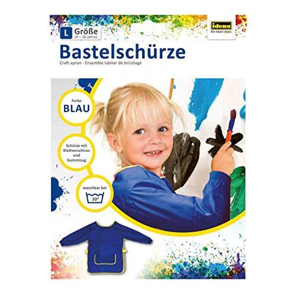 Happy Kidz Idena remeselnícka zástera modrá 9-10 rokov Obrázok produktu 