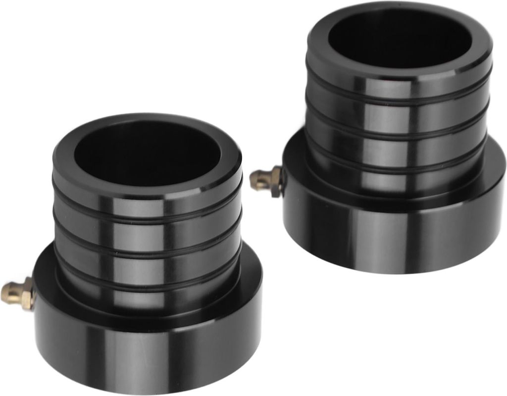 2-teiliges Vorderachsrohr-Dichtungsset, Billet-Aluminium, Oxidationsbeständigkeit, Ersatz für Jeep Wrangler Cherokee TJBlack