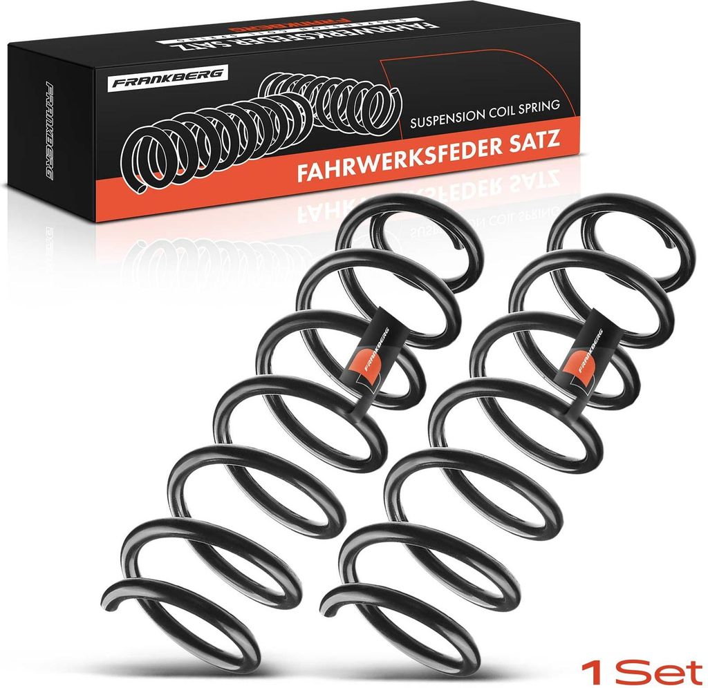 Frankberg 2x Fahrwerksfeder Hinterachse für Renault Grand Scénic III JZ0/1 2009-2021