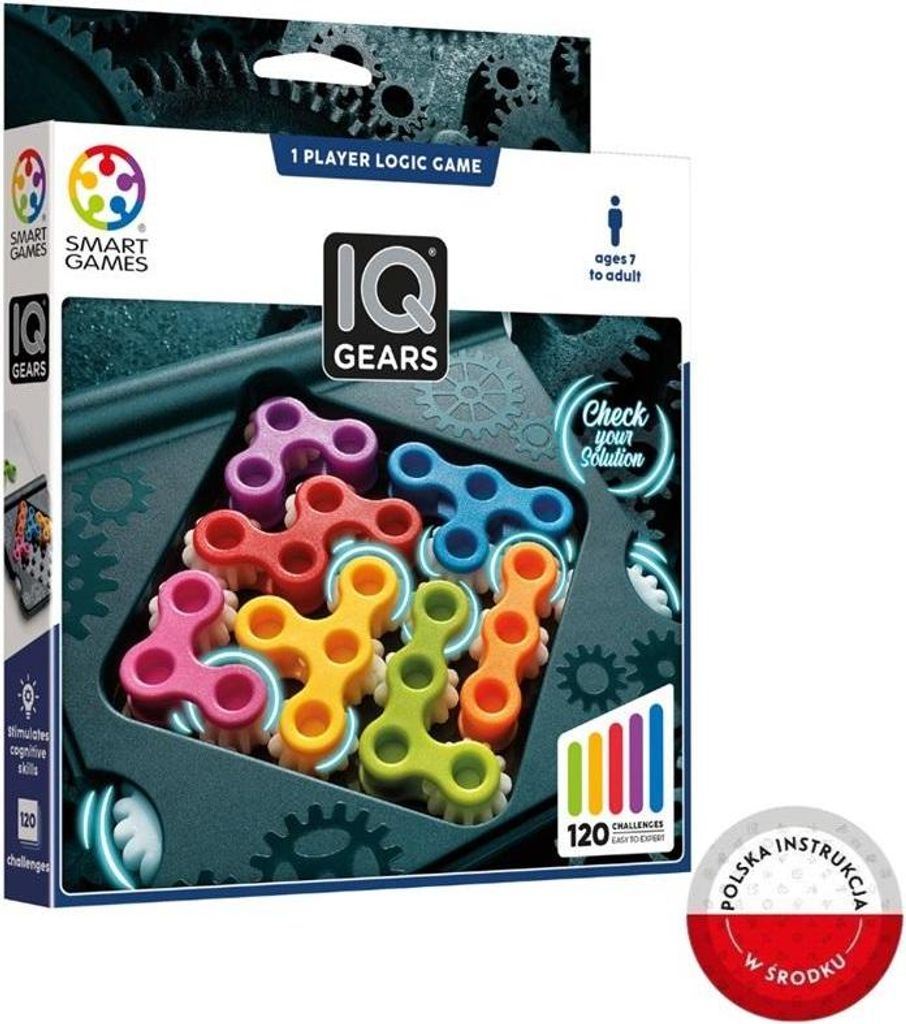 Smart Games IQ Gears (ENG) IUVI Games Zdjęcie produktu 