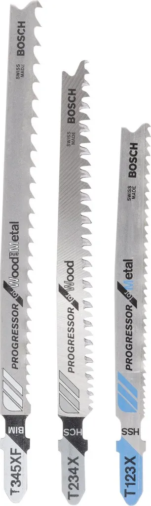 Offerta Set 3 Lame Bosch T-Shank T123X, T234X e T345XF Originali