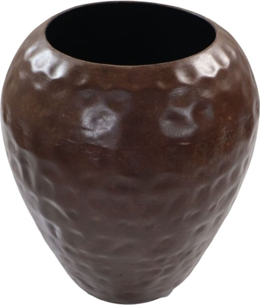 HSM Collection-Vase Rustikal-ø45x55-Braun-Metall
