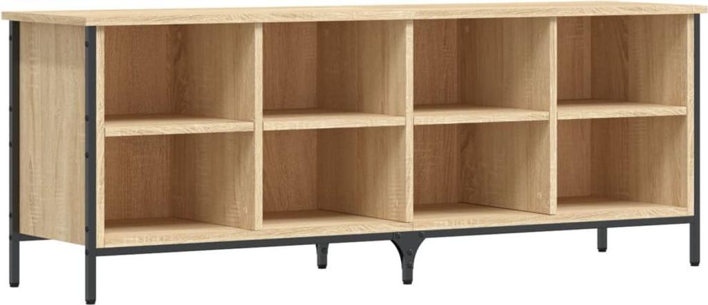 vidaXL Schuhregal Sonoma-Eiche 131x35x50 cm Holzwerkstoff