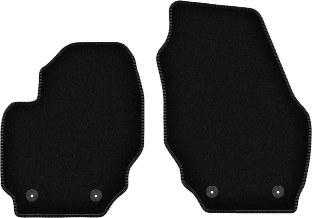 Set 2 Tappetini Anteriori Volvo S80 II (06-16) Velluto Nero Premium