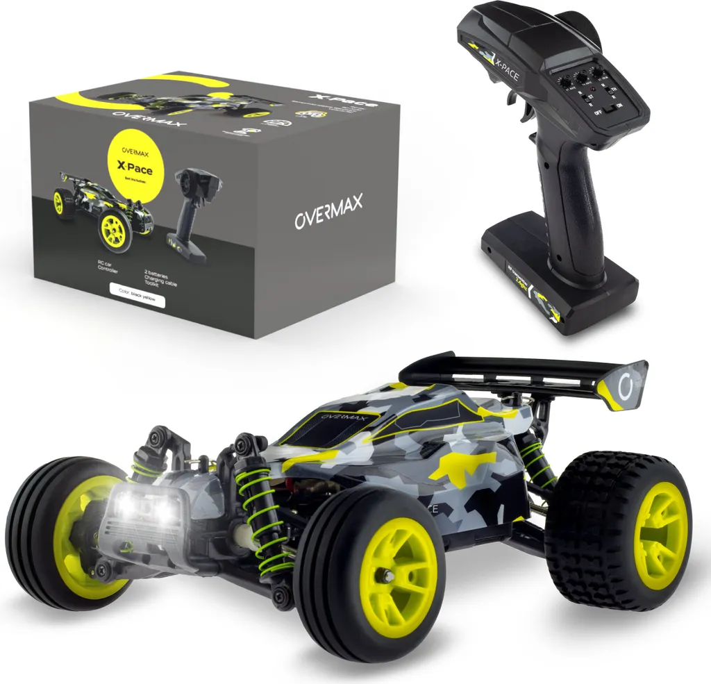 Voiture Télécommandée Tout-Terrain RC Buggy Rapide 45km/h Overmax X-Pace - 8