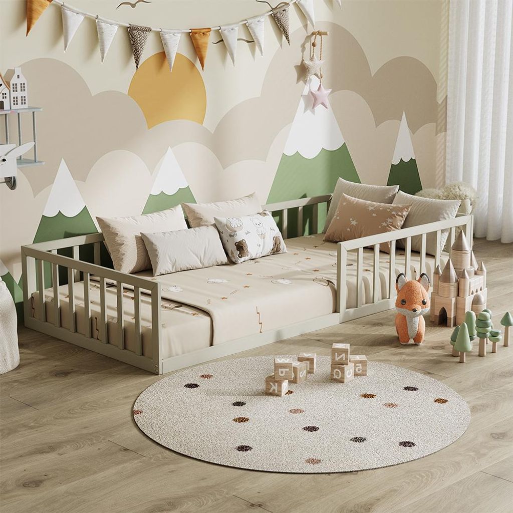 Dětská postel Vitalispa Minno Greige 205 x 95 cm Bez Obrázek produktu 