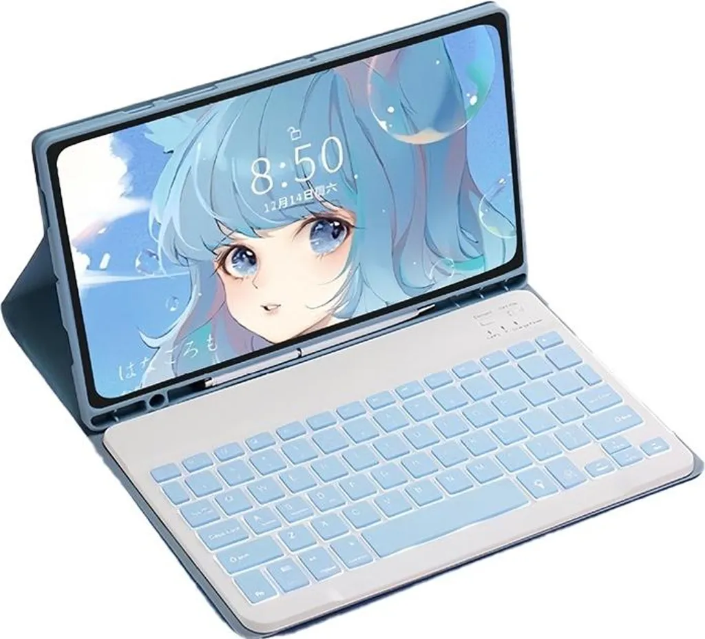 Housse Clavier Azerty pour Tablette Samsung S9+ 12.4 Pouces Magnétique
