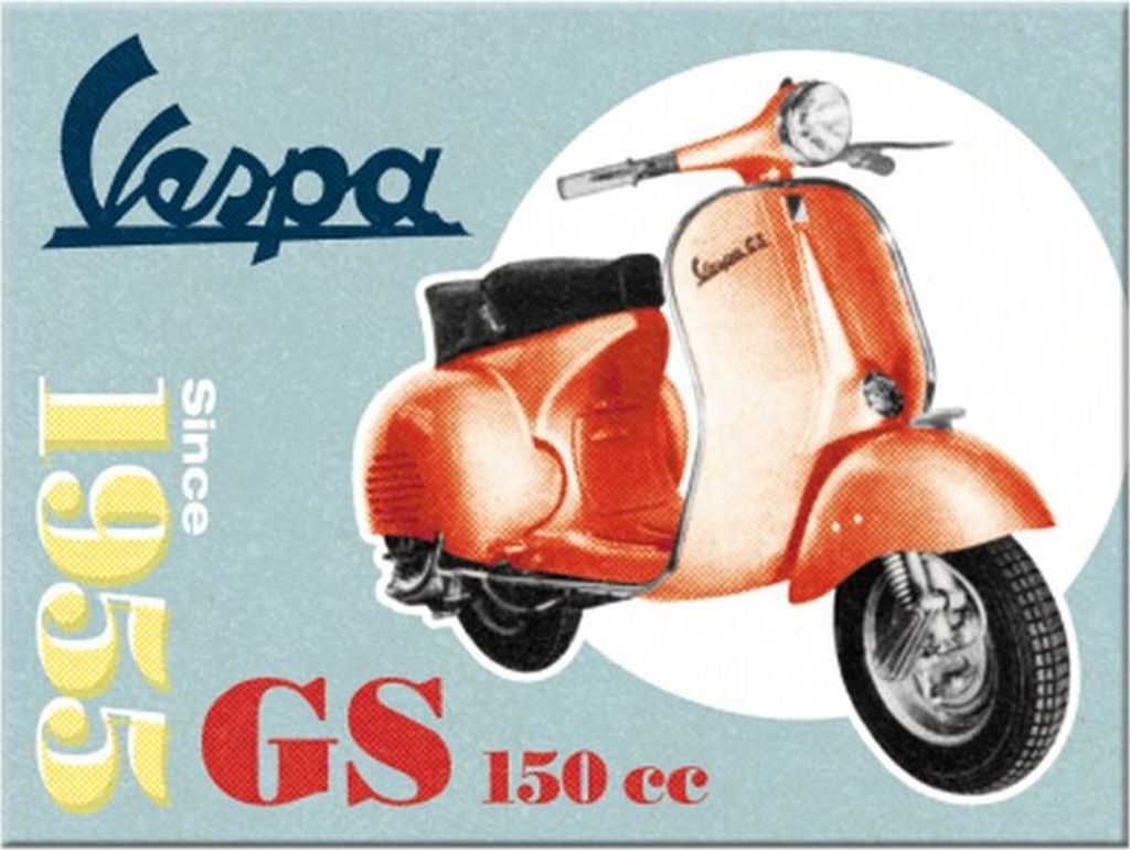 Nostalgic-Art - Magnet 6 x 8 cm - Vespa - Vespa GS 150