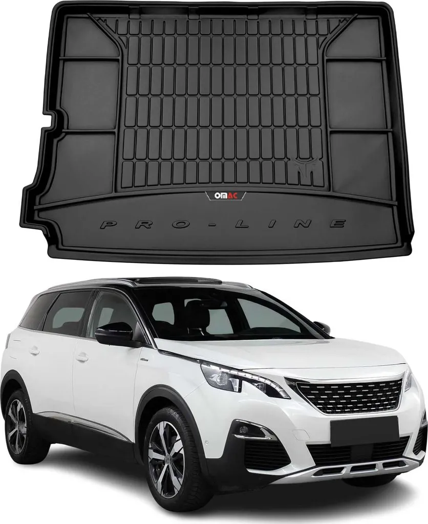 OMAC Protezione Baule Peugeot 5008 2017-2025: Eleganza in TPE Nero