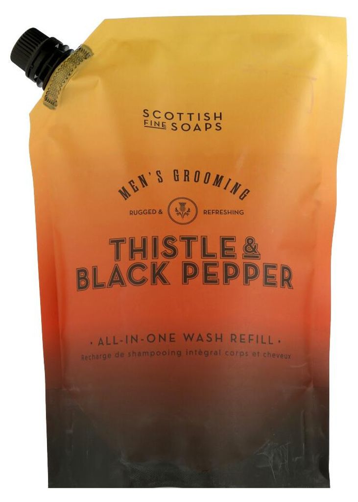 Scottish Fine Soaps 2in1 Duschgel Nachfüllpackung Thistle & Produktbild 