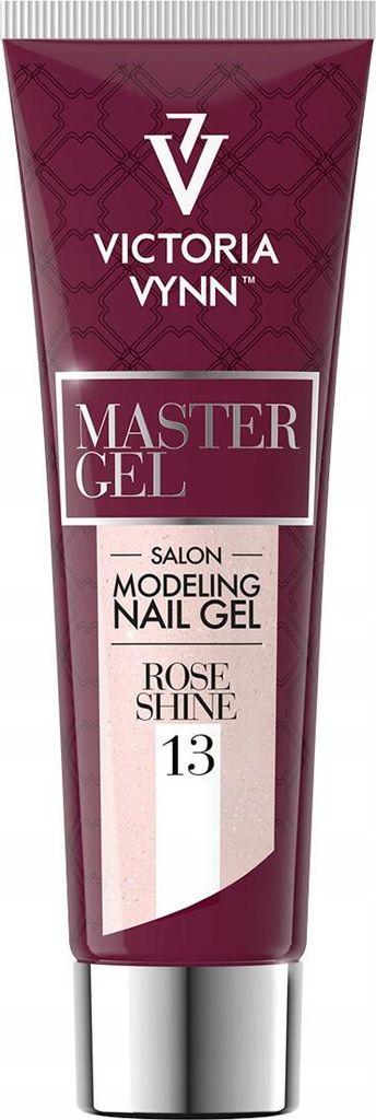 Victoria Vynn Master Gel UV LED Acrylic Glitter Gel for Nail Modeling and Manicure Extensions 13 Rose Shine 60g