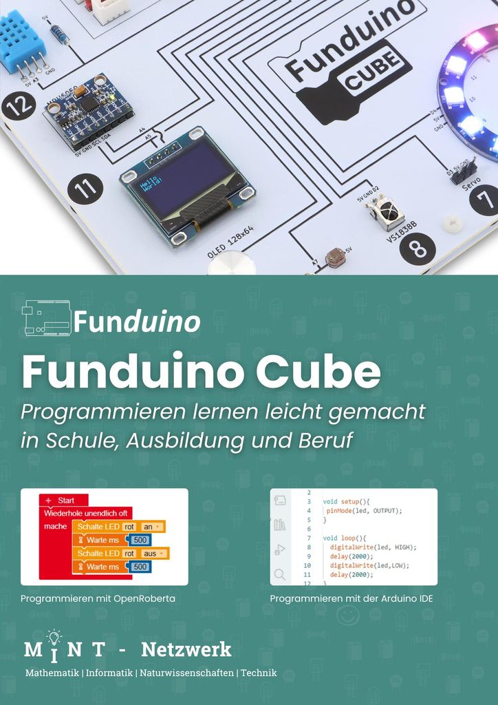 Arbeitsbuch Funduino Cube - Programmieren leicht gemacht Produktbild 