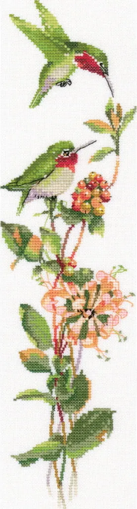 Kit Broderie Point de Croix avec Toile à Compter Toccata Vert 9x34,5
