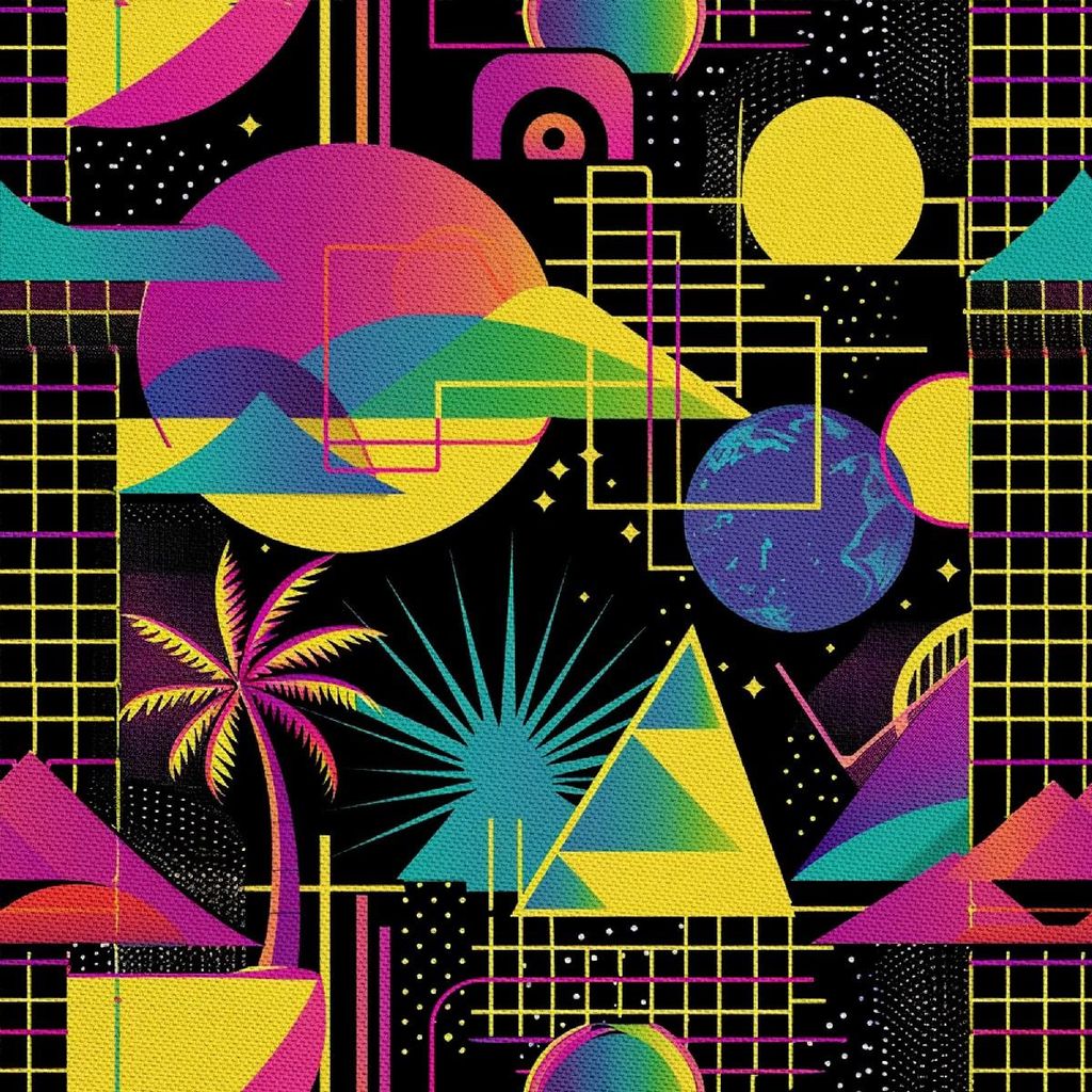 OUTDOOR DEKOSTOFFE OXFORD - Motiv Geometrisch I DX3610