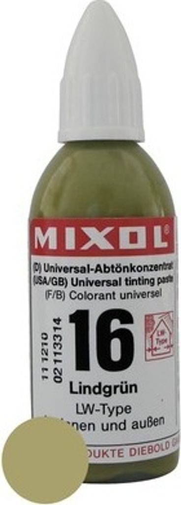 MIXOL® Abtönkonzentrat 16 lindgrün 20 ml Produktbild 