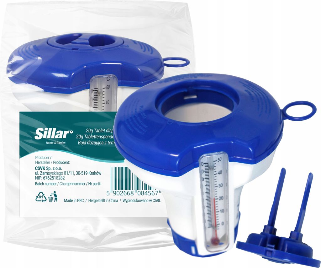 Galleggiante dosatore Sillar con termometro – Dosatore di Immagine del prodotto 