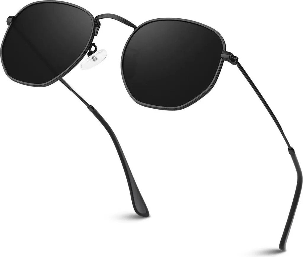 Occhiali da sole Sunier donna uomo montatura in metallo polarizzata UV400
